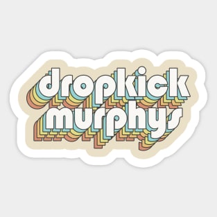 Retro Dropkick Murphys Sticker